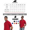 imageMens Golf Polo Shirts UPF 50 Short Sleeve Dri Fit Polos Stretch Performance Collared Golf Casual Work Business WearRed