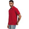 imageMens Golf Polo Shirts UPF 50 Short Sleeve Dri Fit Polos Stretch Performance Collared Golf Casual Work Business WearRed