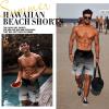 imageMens Swim Trunks Hawaiian Bathing Mesh Lining Suit Swimsuits Beach Shorts with PocketsBlack Grey Ramp