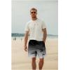 imageMens Swim Trunks Hawaiian Bathing Mesh Lining Suit Swimsuits Beach Shorts with PocketsBlack Grey Ramp