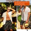 imageMens Swim Trunks Hawaiian Bathing Mesh Lining Suit Swimsuits Beach Shorts with PocketsBlackall Tree