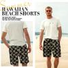 imageMens Swim Trunks Hawaiian Bathing Mesh Lining Suit Swimsuits Beach Shorts with PocketsBlackall Tree