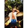 imageMens Swim Trunks Hawaiian Bathing Mesh Lining Suit Swimsuits Beach Shorts with PocketsBlackblue Flame