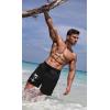 imageMens Swim Trunks Hawaiian Bathing Mesh Lining Suit Swimsuits Beach Shorts with PocketsBlackcoconut Tree