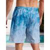 imageMens Swim Trunks Hawaiian Bathing Mesh Lining Suit Swimsuits Beach Shorts with PocketsBlue Wave