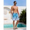 imageMens Swim Trunks Hawaiian Bathing Mesh Lining Suit Swimsuits Beach Shorts with PocketsBlue Wave