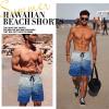imageMens Swim Trunks Hawaiian Bathing Mesh Lining Suit Swimsuits Beach Shorts with PocketsBlue Whitebrick