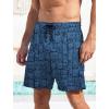 imageMens Swim Trunks Hawaiian Bathing Mesh Lining Suit Swimsuits Beach Shorts with PocketsBluesquare Fish