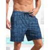 imageMens Swim Trunks Hawaiian Bathing Mesh Lining Suit Swimsuits Beach Shorts with PocketsBluesquare Fish