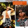 imageMens Swim Trunks Hawaiian Bathing Mesh Lining Suit Swimsuits Beach Shorts with PocketsCamogrey