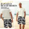 imageMens Swim Trunks Hawaiian Bathing Mesh Lining Suit Swimsuits Beach Shorts with PocketsCamogrey