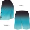 imageMens Swim Trunks Hawaiian Bathing Mesh Lining Suit Swimsuits Beach Shorts with PocketsColor Rampblack Blue