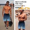 imageMens Swim Trunks Hawaiian Bathing Mesh Lining Suit Swimsuits Beach Shorts with PocketsColor Rampblue