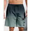 imageMens Swim Trunks Hawaiian Bathing Mesh Lining Suit Swimsuits Beach Shorts with PocketsColor Rampgreen