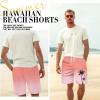 imageMens Swim Trunks Hawaiian Bathing Mesh Lining Suit Swimsuits Beach Shorts with PocketsColor Ramppink