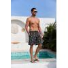 imageMens Swim Trunks Hawaiian Bathing Mesh Lining Suit Swimsuits Beach Shorts with PocketsFruit Drink