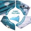 imageMens Swim Trunks Hawaiian Bathing Mesh Lining Suit Swimsuits Beach Shorts with PocketsGreen Whitesea Wave