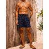 imageMens Swim Trunks Hawaiian Bathing Mesh Lining Suit Swimsuits Beach Shorts with PocketsGreypalm Tree