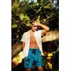 imageMens Swim Trunks Hawaiian Bathing Mesh Lining Suit Swimsuits Beach Shorts with PocketsLake Blue Palm Tree