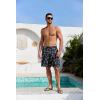 imageMens Swim Trunks Hawaiian Bathing Mesh Lining Suit Swimsuits Beach Shorts with PocketsNavy Tree