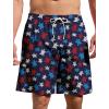 imageMens Swim Trunks Hawaiian Bathing Mesh Lining Suit Swimsuits Beach Shorts with PocketsNavy Turtle