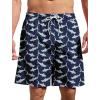 imageMens Swim Trunks Hawaiian Bathing Mesh Lining Suit Swimsuits Beach Shorts with PocketsNavy Whale