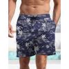 imageMens Swim Trunks Hawaiian Bathing Mesh Lining Suit Swimsuits Beach Shorts with PocketsNavytree