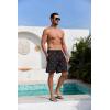 imageMens Swim Trunks Hawaiian Bathing Mesh Lining Suit Swimsuits Beach Shorts with PocketsPink Flamingo