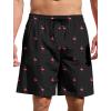 imageMens Swim Trunks Hawaiian Bathing Mesh Lining Suit Swimsuits Beach Shorts with PocketsPink Flamingo