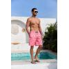 imageMens Swim Trunks Hawaiian Bathing Mesh Lining Suit Swimsuits Beach Shorts with PocketsShark