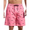 imageMens Swim Trunks Hawaiian Bathing Mesh Lining Suit Swimsuits Beach Shorts with PocketsShark