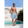 imageMens Swim Trunks Hawaiian Bathing Mesh Lining Suit Swimsuits Beach Shorts with PocketsSmall Palm Tree