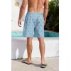 imageMens Swim Trunks Hawaiian Bathing Mesh Lining Suit Swimsuits Beach Shorts with PocketsSmall Palm Tree