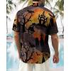 imageMens Vintage Bowling Shirt 1950s Retro Rockabilly Style Short Sleeve Button Down Music Hawaiian ShirtsHalloweenvillage