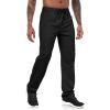 imageLzzidou Mens Sweatpants with Zipper Pockets Lightweight Hiking Travel Pants QuickDry Stretch Athletic PantsBlack