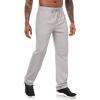 imageLzzidou Mens Sweatpants with Zipper Pockets Lightweight Hiking Travel Pants QuickDry Stretch Athletic PantsGrey