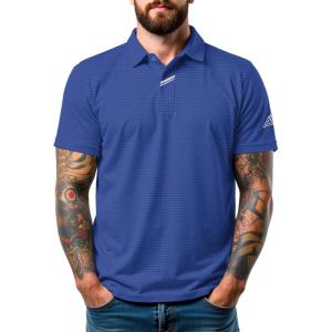 imageMens Golf Polo Shirts UPF 50 Short Sleeve Dri Fit Polos Stretch Performance Collared Golf Casual Work Business WearDeep Royal Blue