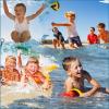 imageBoys Swim Trunks with Compression Liner Boys Stretch Swim Shorts Quick Dry 2 in 1 Beach Shorts 417 Y80s Dinosaur