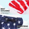 imageBoys Swim Trunks with Compression Liner Boys Stretch Swim Shorts Quick Dry 2 in 1 Beach Shorts 417 YAmerican Flag