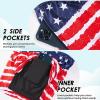 imageBoys Swim Trunks with Compression Liner Boys Stretch Swim Shorts Quick Dry 2 in 1 Beach Shorts 417 YAmerican Flag