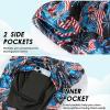 imageBoys Swim Trunks with Compression Liner Boys Stretch Swim Shorts Quick Dry 2 in 1 Beach Shorts 417 YAmerican Flag Dinosaur