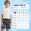imageBoys Swim Trunks with Compression Liner Boys Stretch Swim Shorts Quick Dry 2 in 1 Beach Shorts 417 YBlack American Flag