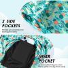 imageBoys Swim Trunks with Compression Liner Boys Stretch Swim Shorts Quick Dry 2 in 1 Beach Shorts 417 YDice Leaves