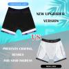 imageBoys Swim Trunks with Compression Liner Boys Stretch Swim Shorts Quick Dry 2 in 1 Beach Shorts 417 YGradient Purple Leaf