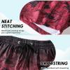 imageBoys Swim Trunks with Compression Liner Boys Stretch Swim Shorts Quick Dry 2 in 1 Beach Shorts 417 YGradient Red Leaf