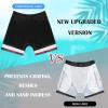 imageBoys Swim Trunks with Compression Liner Boys Stretch Swim Shorts Quick Dry 2 in 1 Beach Shorts 417 YGradient Red Leaf