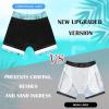 imageBoys Swim Trunks with Compression Liner Boys Stretch Swim Shorts Quick Dry 2 in 1 Beach Shorts 417 YMint Flamingo