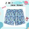 imageBoys Swim Trunks with Compression Liner Boys Stretch Swim Shorts Quick Dry 2 in 1 Beach Shorts 417 YOcean Space