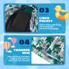 imageBoys Swim Trunks with Compression Liner Boys Stretch Swim Shorts Quick Dry 2 in 1 Beach Shorts 417 YPalm Flamingo