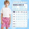 imageBoys Swim Trunks with Compression Liner Boys Stretch Swim Shorts Quick Dry 2 in 1 Beach Shorts 417 YPink Pineapple